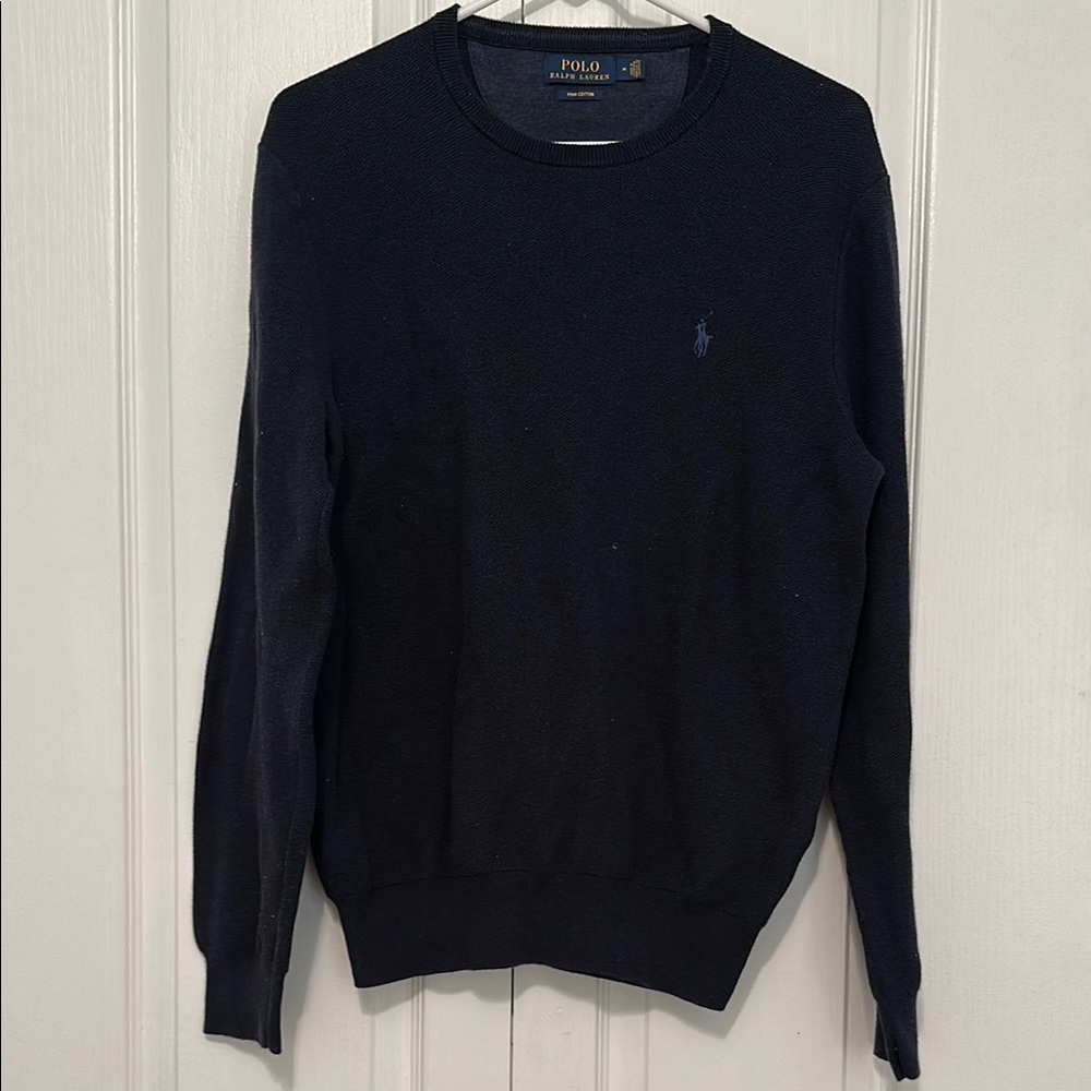 Polo by Ralph Lauren Men's Dark Blue Crewneck Sweater